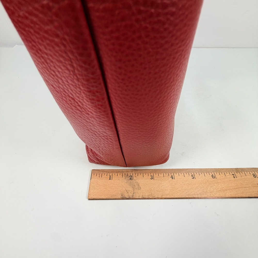 NEW The Sak Women Large Huntley Leather Crimson Red Hobo Bag Crochet Bead 108601 - Picture 15 of 16